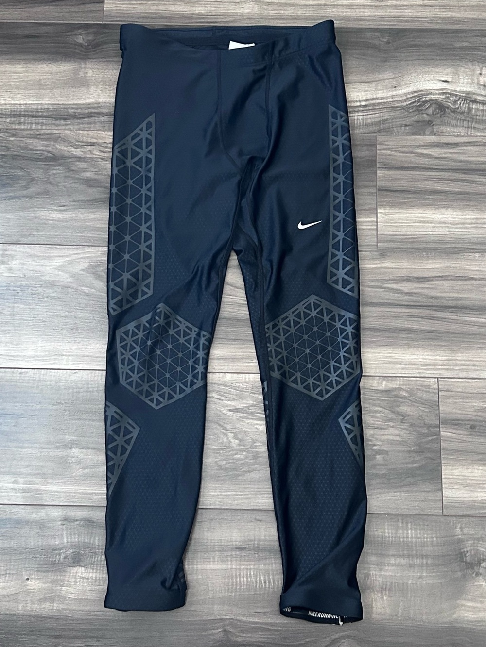 Nike Pants Mens Large Black SWIFT TECH Running Pants Lightweight 548146-010
